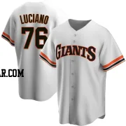 Marco Luciano Men's San Francisco Giants White Replica Home Cooperstown Collection Jersey