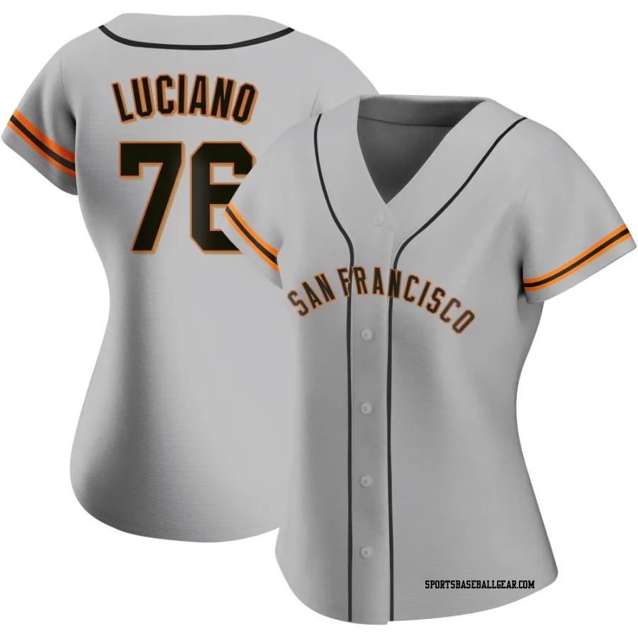 Marco Luciano Women's San Francisco Giants Gray Replica Road Jersey