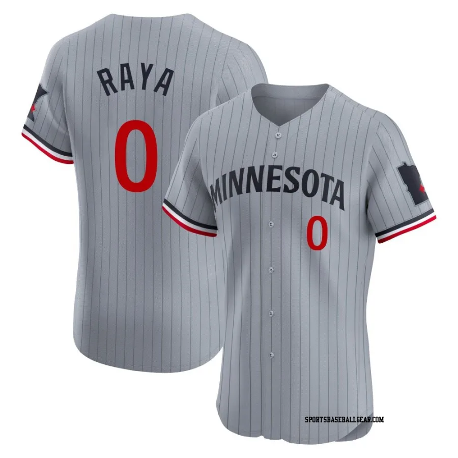 Marco Raya Men's Minnesota Twins Gray Elite Road Jersey