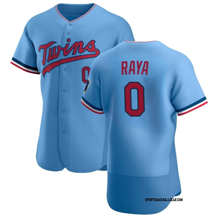 Marco Raya Men's Minnesota Twins Light Blue Authentic Alternate Jersey