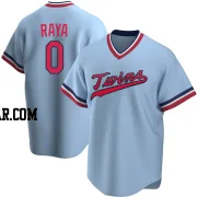 Marco Raya Men's Minnesota Twins Light Blue Replica Road Cooperstown Collection Jersey