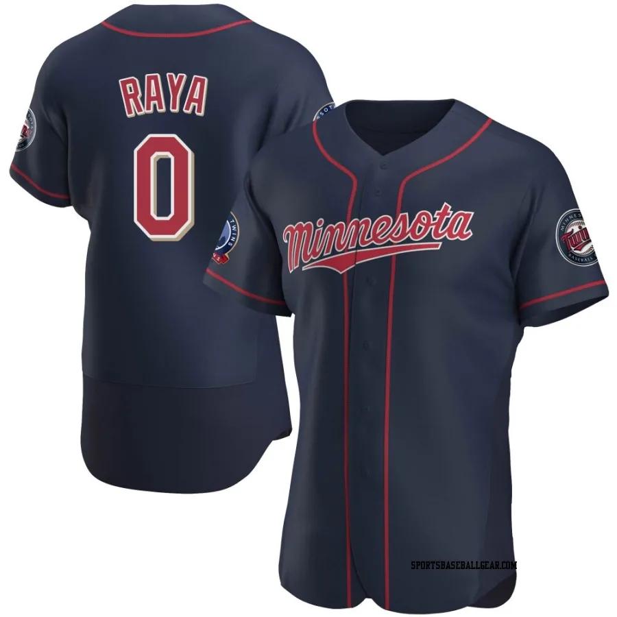 Marco Raya Men's Minnesota Twins Navy Authentic Alternate 60th Season Jersey