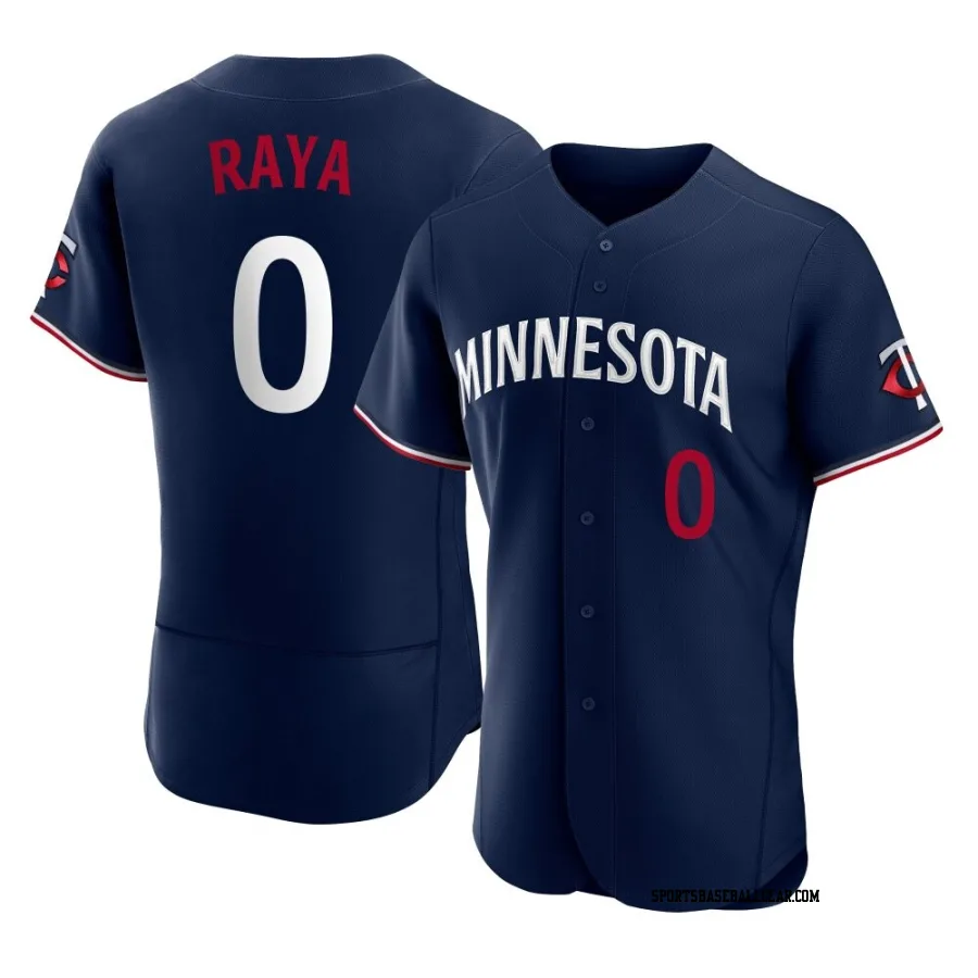 Marco Raya Men's Minnesota Twins Navy Authentic Alternate Jersey