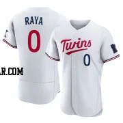 Marco Raya Men's Minnesota Twins White Authentic Home Jersey