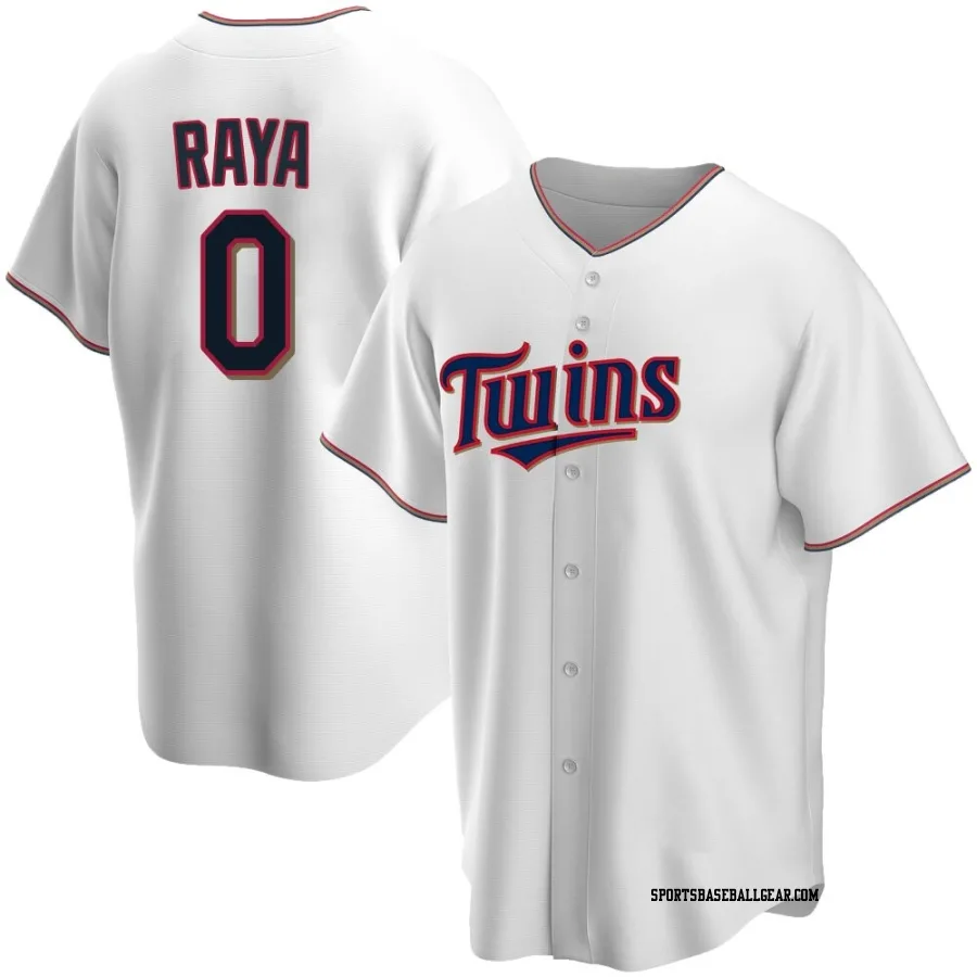 Marco Raya Men's Minnesota Twins White Replica Home Jersey