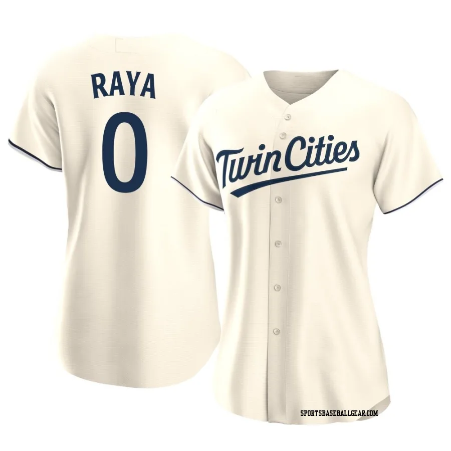 Marco Raya Women's Minnesota Twins Cream Authentic Alternate Jersey