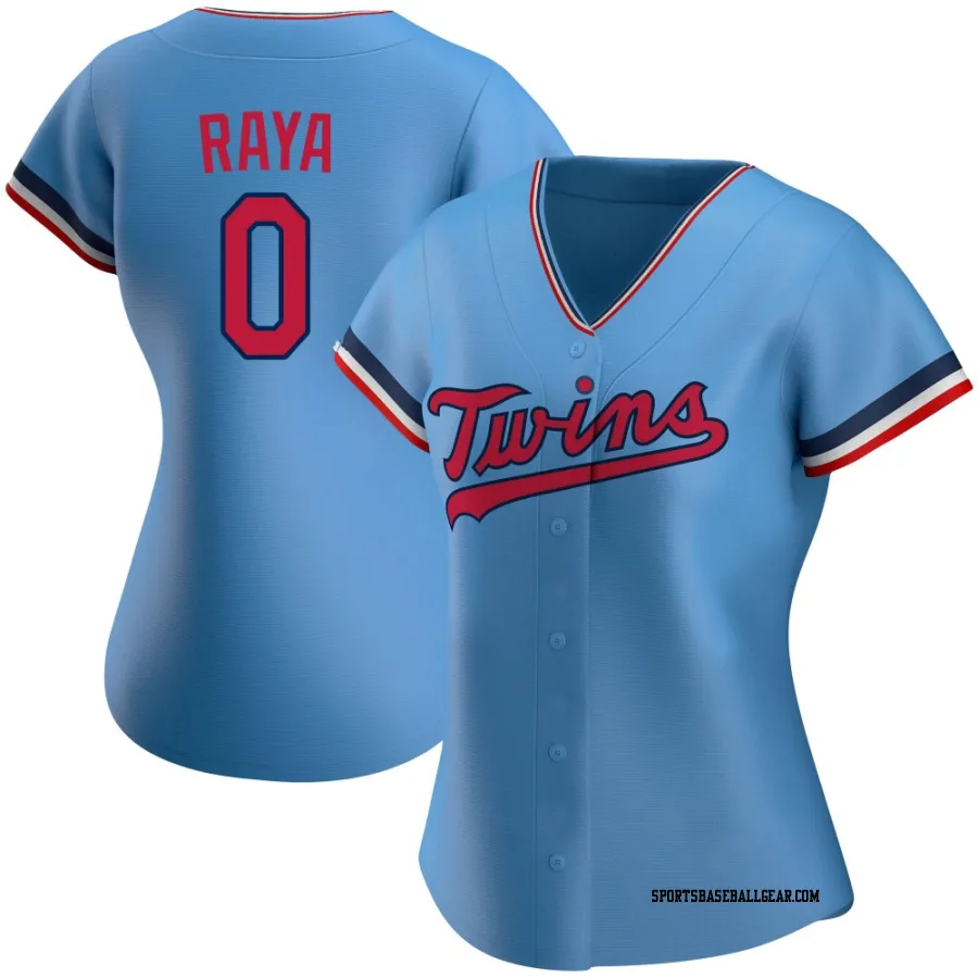 Marco Raya Women's Minnesota Twins Light Blue Authentic Alternate Jersey