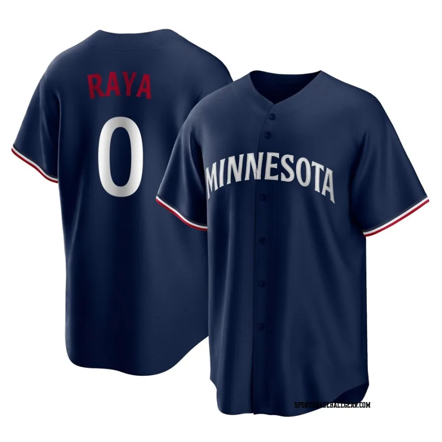 Marco Raya Youth Minnesota Twins Navy Replica Alternate Jersey