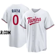 Marco Raya Youth Minnesota Twins White Replica Home Jersey