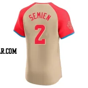 Marcus Semien Men's Texas Rangers Cream Elite American League 2024 All-Star Game Jersey