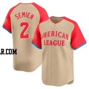 Marcus Semien Men's Texas Rangers Cream Limited American League 2024 All-Star Game Jersey