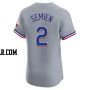 Marcus Semien Men's Texas Rangers Gray Elite Road Jersey