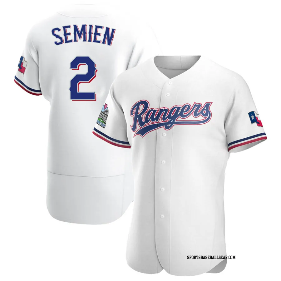 Marcus Semien Men's Texas Rangers White Authentic Home Jersey