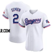 Marcus Semien Men's Texas Rangers White Elite Home Jersey