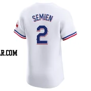 Marcus Semien Men's Texas Rangers White Elite Home Jersey