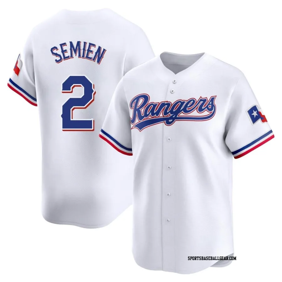 Marcus Semien Men's Texas Rangers White Limited Home Jersey