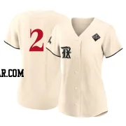 Marcus Semien Women's Texas Rangers Cream Authentic 2023 City Connect 2023 World Series Jersey