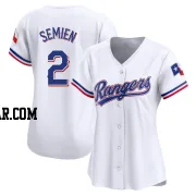 Marcus Semien Women's Texas Rangers White Limited Home Jersey