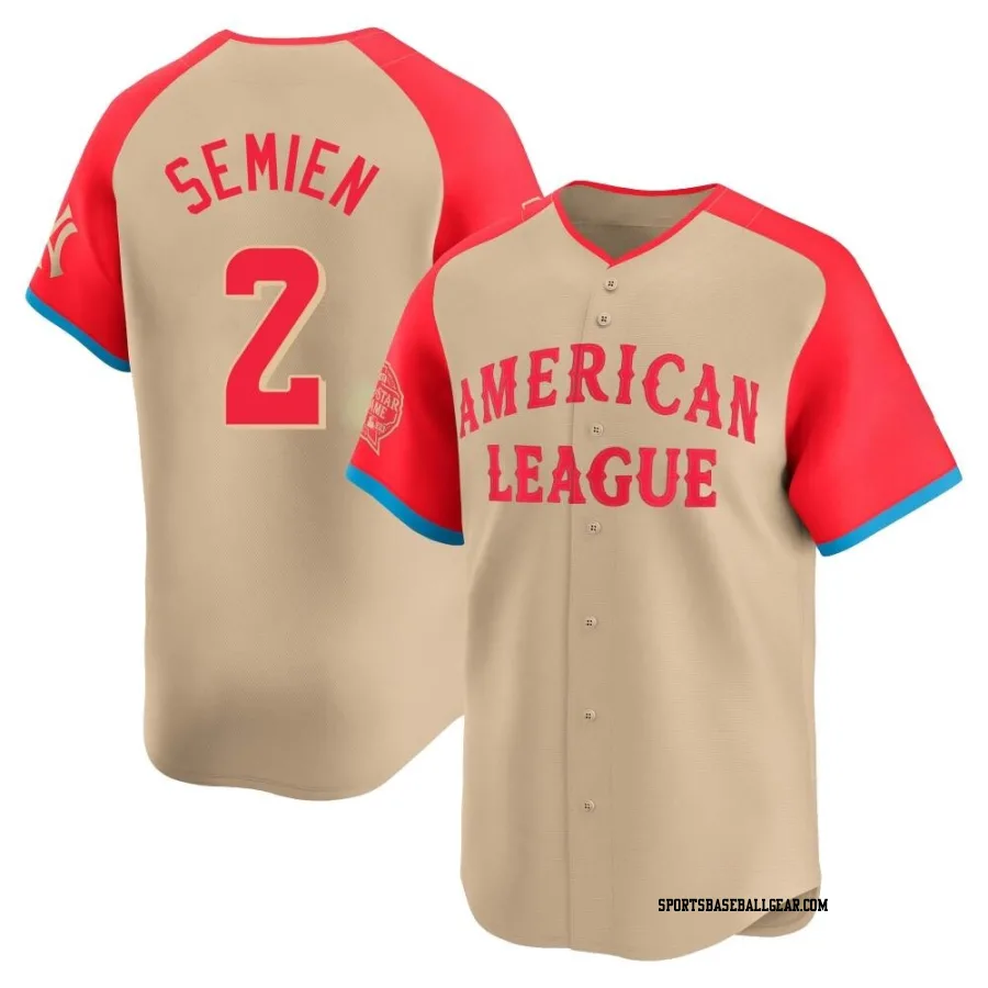 Marcus Semien Youth Texas Rangers Cream Limited American League 2024 All-Star Game Jersey