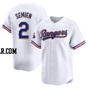 Marcus Semien Youth Texas Rangers Gold Limited White 2024 Collection Jersey