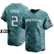 Marcus Semien Youth Texas Rangers Teal Limited American League Game 2023 All-Star Jersey