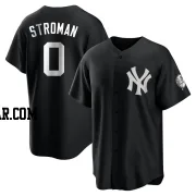 Marcus Stroman Youth New York Yankees Black/White Replica Jersey