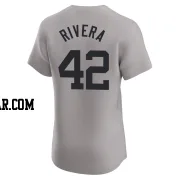 Mariano Rivera Men's New York Yankees Gray Elite Road Jersey