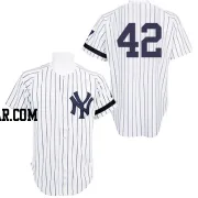 Mariano Rivera Men's New York Yankees White Authentic Practice Throwback Jersey