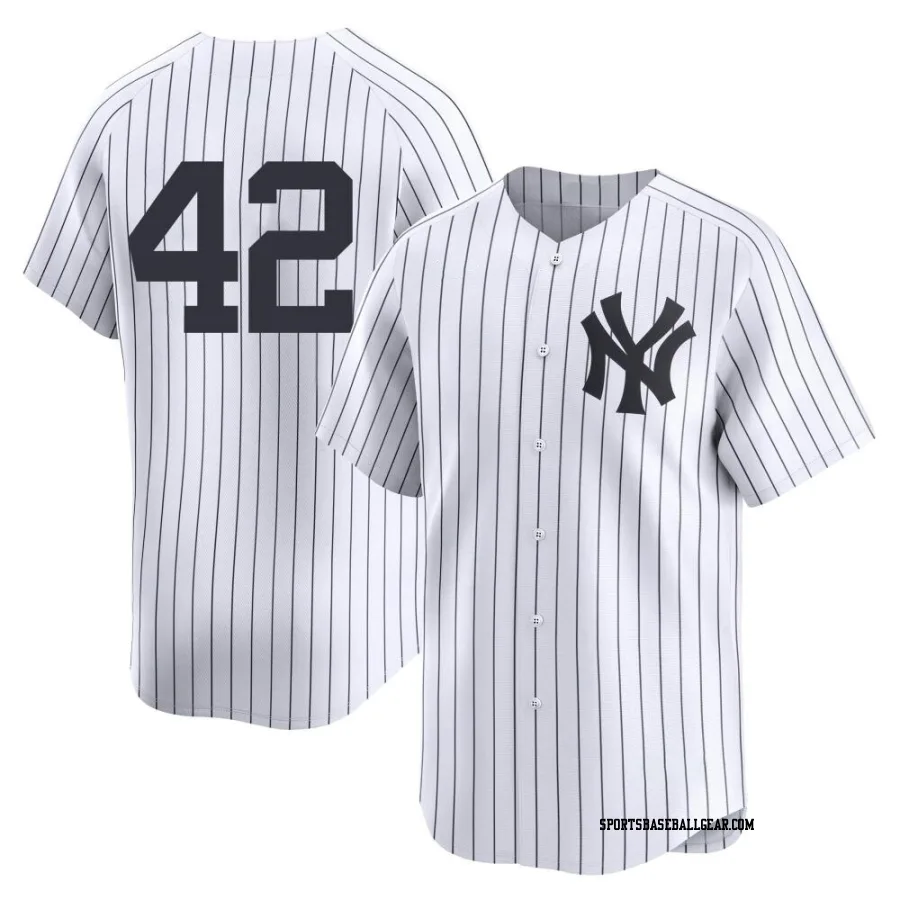 Mariano Rivera Youth New York Yankees White Limited Yankee Home 2nd Jersey