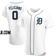 Mario Feliciano Men's Detroit Tigers White Authentic Home Jersey