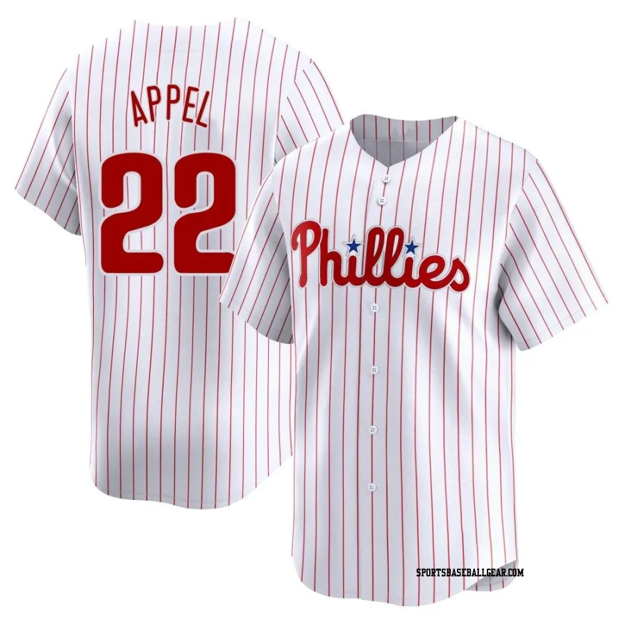 Mark Appel Men's Philadelphia Phillies White Limited Home Jersey