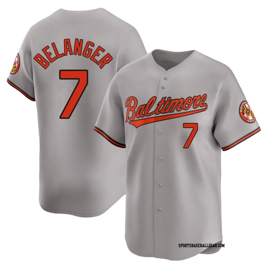 Mark Belanger Men's Baltimore Orioles Gray Limited Road Jersey