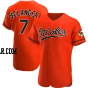 Mark Belanger Men's Baltimore Orioles Orange Authentic Alternate Jersey