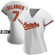 Mark Belanger Women's Baltimore Orioles White Authentic Home Jersey