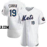 Mark Canha Men's New York Mets White Authentic Home Jersey