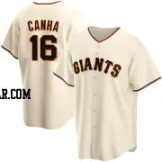 Mark Canha Men's San Francisco Giants Cream Replica Home Jersey