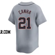 Mark Canha Youth Detroit Tigers Gray Limited Road Jersey