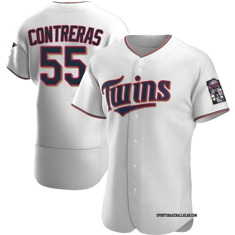 Mark Contreras Men's Minnesota Twins White Authentic Home Jersey