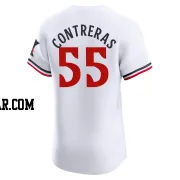 Mark Contreras Men's Minnesota Twins White Elite Home Jersey