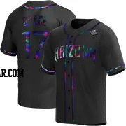 Mark Grace Men's Arizona Diamondbacks Black Holographic Replica Alternate 2023 World Series Jersey