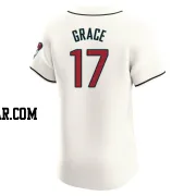 Mark Grace Men's Arizona Diamondbacks Cream Elite Home Jersey