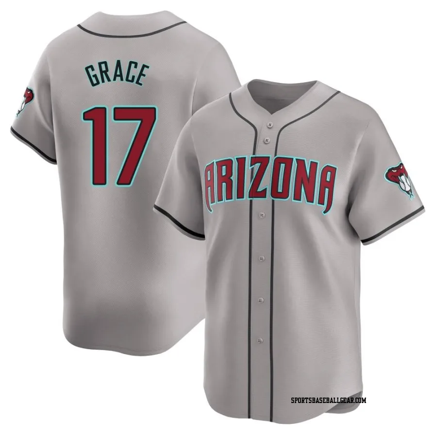 Mark Grace Men's Arizona Diamondbacks Gray Limited Away Jersey