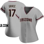 Mark Grace Women's Arizona Diamondbacks Gray Authentic Road Jersey