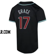 Mark Grace Youth Arizona Diamondbacks Black Limited Alternate Jersey