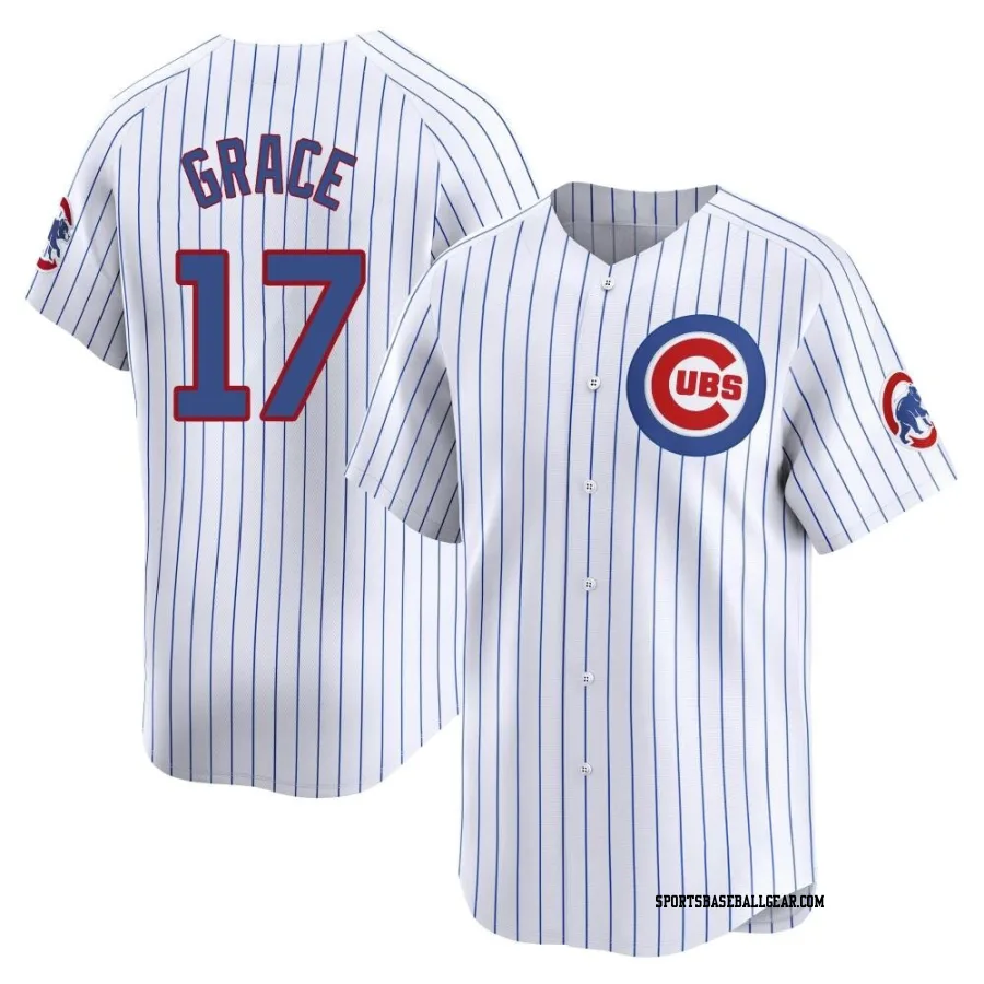 Mark Grace Youth Chicago Cubs White Limited Home Jersey