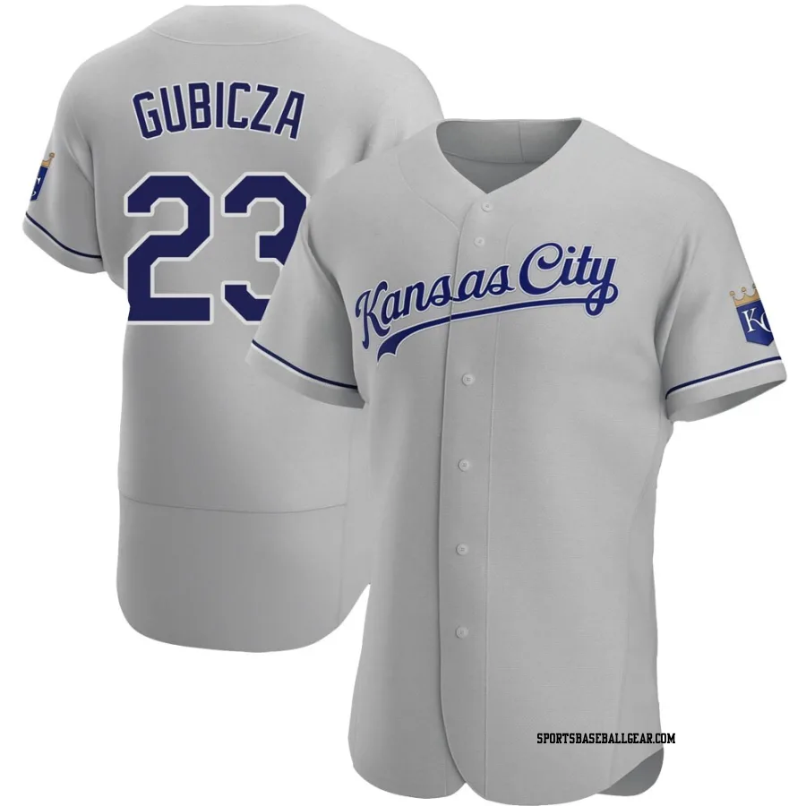 Mark Gubicza Men's Kansas City Royals Gray Authentic Road Jersey