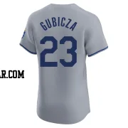 Mark Gubicza Men's Kansas City Royals Gray Elite Road Jersey