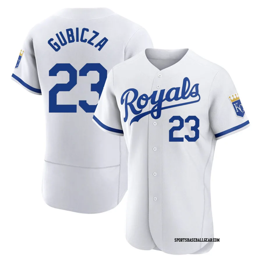 Mark Gubicza Men's Kansas City Royals White Authentic 2022 Home Jersey