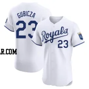 Mark Gubicza Men's Kansas City Royals White Elite Home Jersey