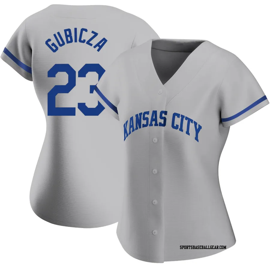 Mark Gubicza Women's Kansas City Royals Gray Replica 2022 Road Jersey